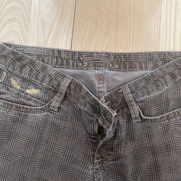 Fine Plaid, Brown "Robin's Jean" Women's Jeans - Picture 2 of 4